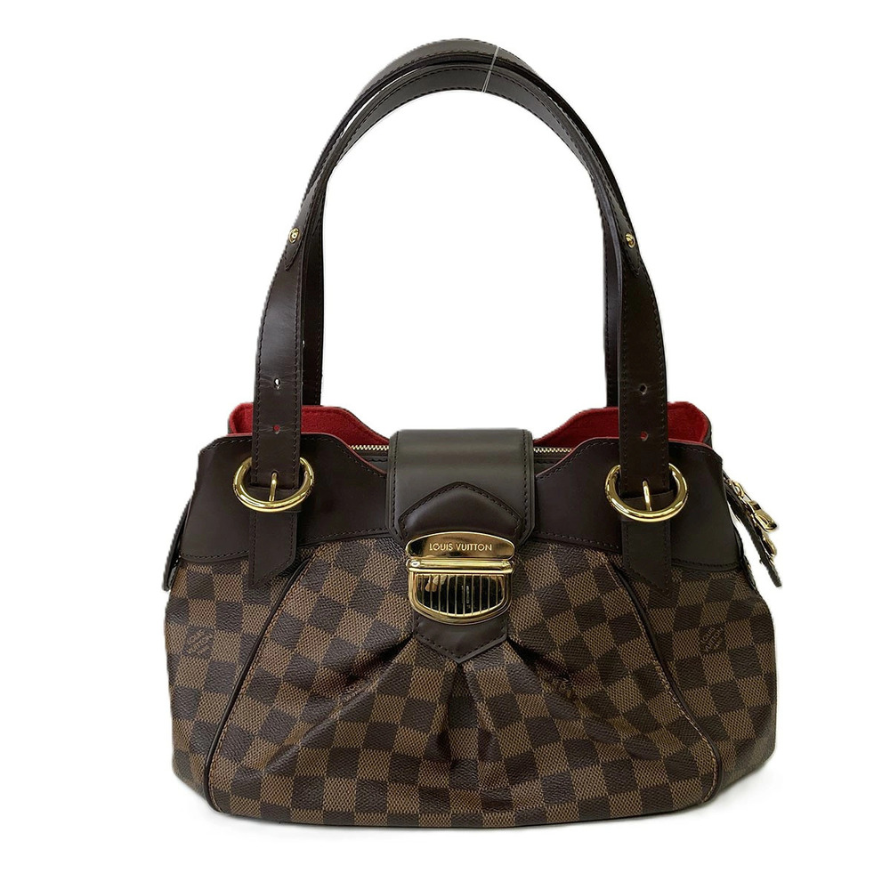 LOUIS VUITTON Sistina Shoulder Bag Damier Canvas Brown
